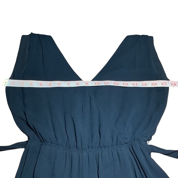 ARITZIA BABATON Maximillion Black Viscose Poly Crepe Belted Cropped Jumpsuit XXS - Picture 9 of 15